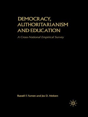 cover image of Democracy, Authoritarianism and Education